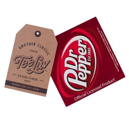 Dr Pepper Soda Logo Crew Socks - Burgundy/White