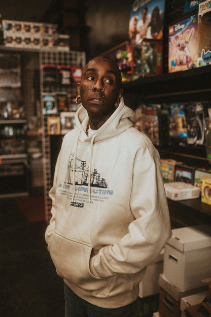 Lost Connection Pullover Hoodie Bone
