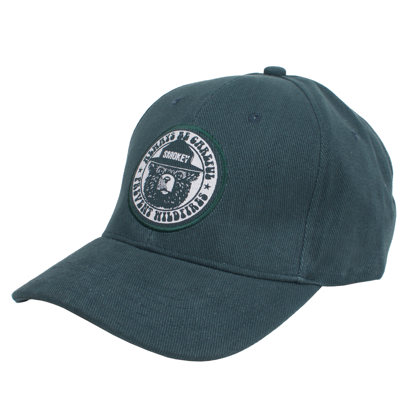 Smokey Bear Prevent Wildfires Hat - Forest Green