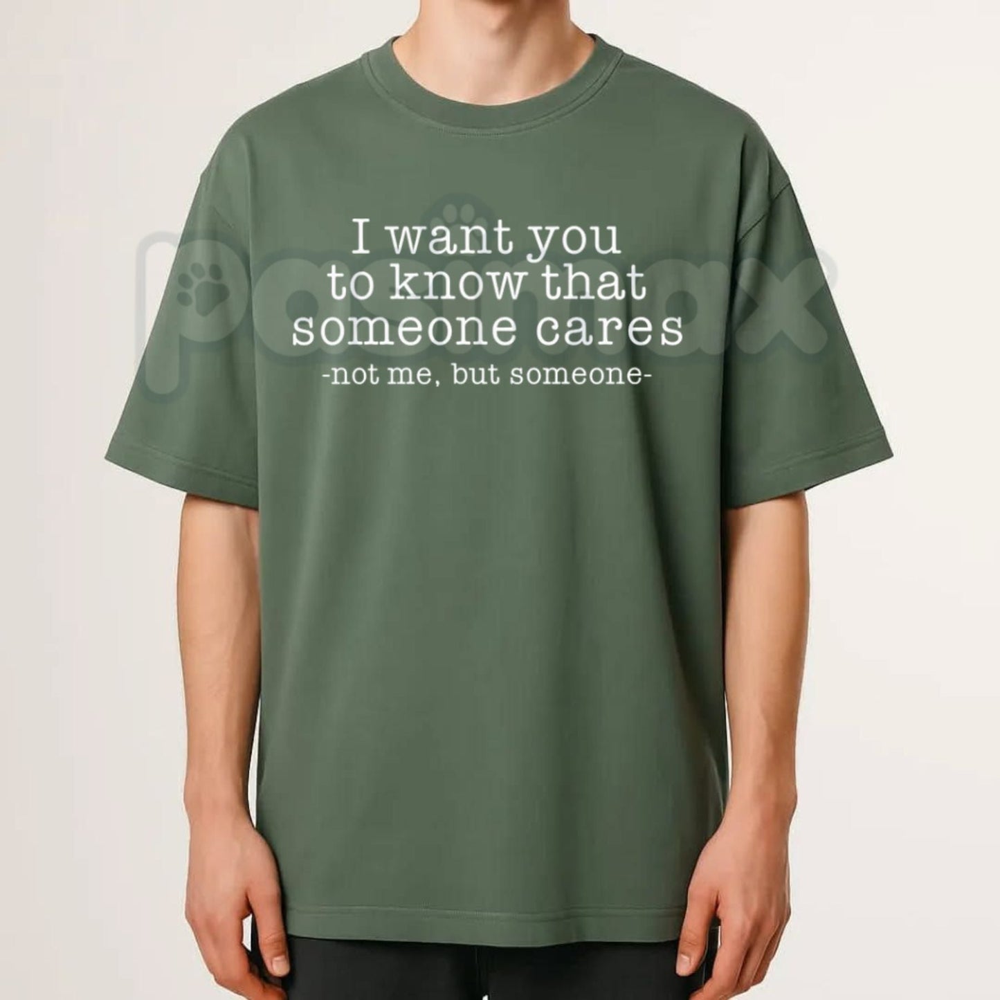 "Someone Cares Not Me" Sarcastic Quote T-Shirt – Funny Minimalist Graphic Tee, Premium 100% Cotton Sassy Statement Top, Soft Lived-In Heavyweight Introvert Humor Shirt, Made in USA